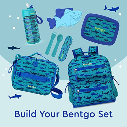 Bentgo® Kids Prints Leak-Proof, 5-Compartment Bento-Style Kids Lunch Box - Ideal Portion Sizes for Ages 3 to 7 - BPA-Free, Dishwasher Safe, Food-Safe Materials - 2023 Collection (Friendly Skies)…