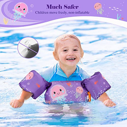 Heysplash Swim Vest for Kids, Toddler Pool Floaties Fit 20-50/70 Lbs, Children Swimming Vest with Adjustable Strap, Swim Jacket Water Wing Arm Float, Puddle Sea Beach Boat Jumper Boy Girl Baby Age 2-6