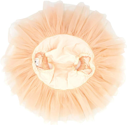 BGFKS Baby Girls Soft Fluffy Tutu Skirt with Diaper Cover,Toddler Girl Tutu Skirt Sets with Flower Headband.