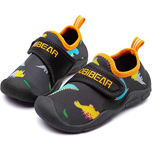 HOBIBEAR Boys Girls Water Shoes Quick Dry Closed-Toe Aquatic Sport Sandals Toddler/Little Kid