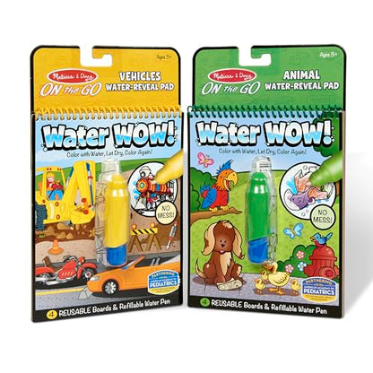 Melissa & Doug Water Wow! - Water Reveal Pad Bundle - Farm, Safari & Under The Sea, Gold, 1 Count (Pack of 3)