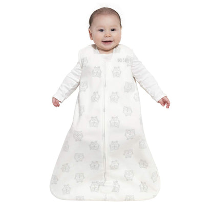 HALO Sleepsack Plush Dot Velboa Wearable Blanket, TOG 1.5, Cream, Medium