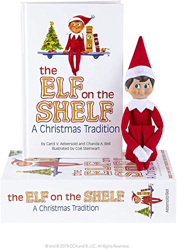 The Elf on the Shelf: A Christmas Tradition - Boy Scout Elf with Blue Eyes - Includes Artfully Illustrated Storybook, Keepsake Box and Official Adoption Certificate