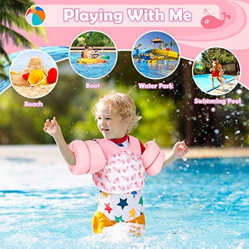 Heysplash Swim Vest for Kids, Toddler Pool Floaties Fit 20-50/70 Lbs, Children Swimming Vest with Adjustable Strap, Swim Jacket Water Wing Arm Float, Puddle Sea Beach Boat Jumper Boy Girl Baby Age 2-6