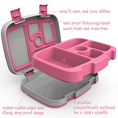 Bentgo® Kids Prints Leak-Proof, 5-Compartment Bento-Style Kids Lunch Box - Ideal Portion Sizes for Ages 3 to 7 - BPA-Free, Dishwasher Safe, Food-Safe Materials - 2023 Collection (Friendly Skies)…