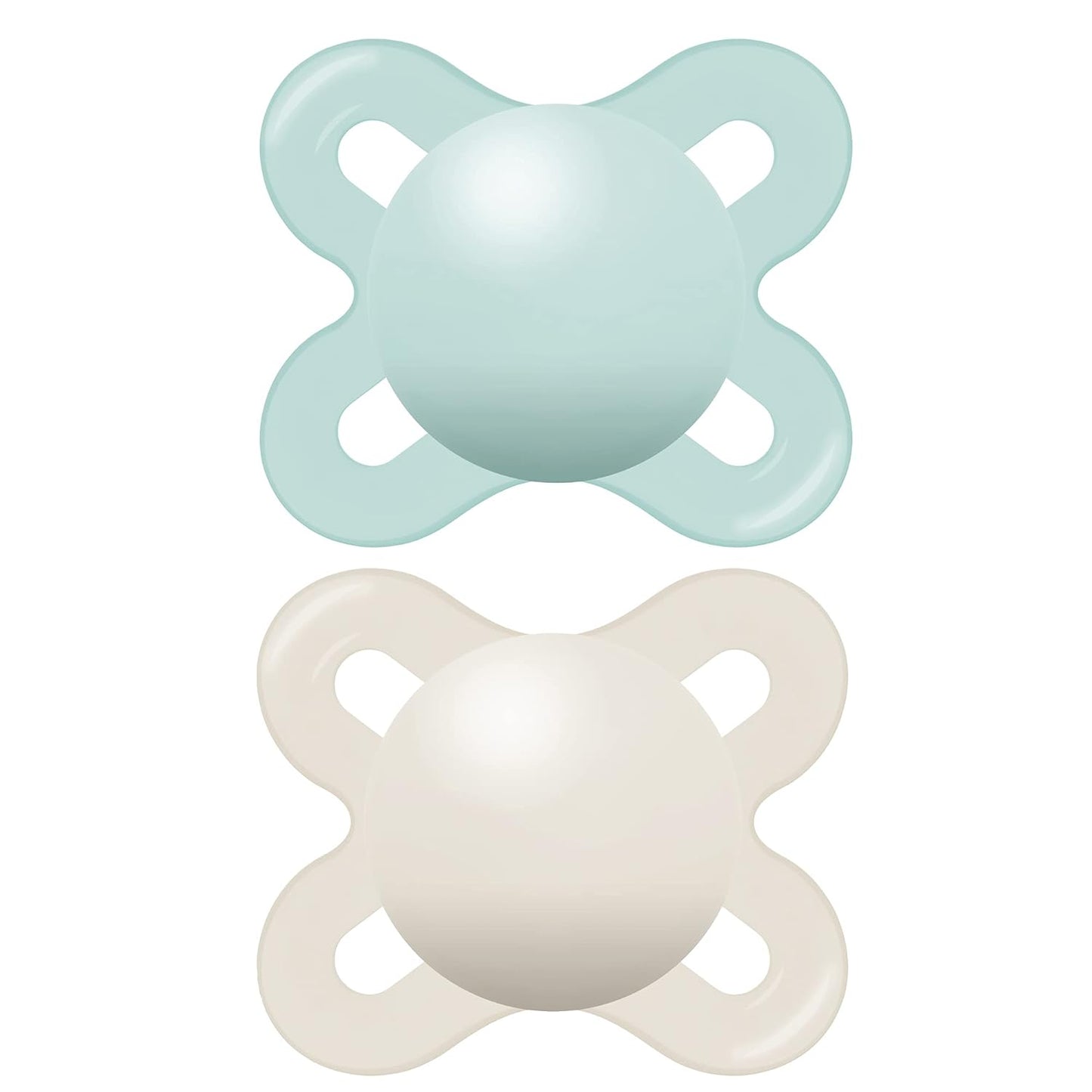 MAM Original Matte Baby Pacifier, Nipple Shape Helps Promote Healthy Oral Development, Sterilizer Case, 2 Pack, 0-6 Months, Unisex,2 Count (Pack of 1)