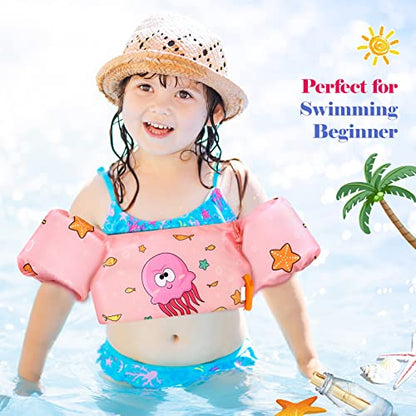 Heysplash Swim Vest for Kids, Toddler Pool Floaties Fit 20-50/70 Lbs, Children Swimming Vest with Adjustable Strap, Swim Jacket Water Wing Arm Float, Puddle Sea Beach Boat Jumper Boy Girl Baby Age 2-6