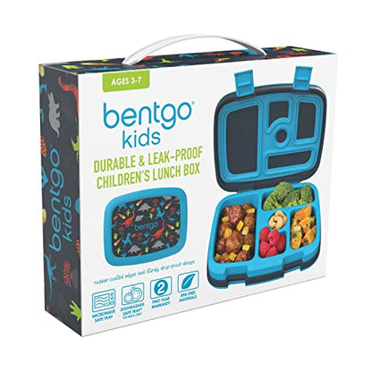 Bentgo® Kids Prints Leak-Proof, 5-Compartment Bento-Style Kids Lunch Box - Ideal Portion Sizes for Ages 3 to 7 - BPA-Free, Dishwasher Safe, Food-Safe Materials - 2023 Collection (Friendly Skies)…