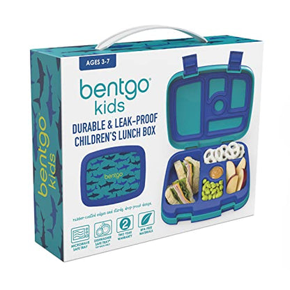 Bentgo® Kids Prints Leak-Proof, 5-Compartment Bento-Style Kids Lunch Box - Ideal Portion Sizes for Ages 3 to 7 - BPA-Free, Dishwasher Safe, Food-Safe Materials - 2023 Collection (Friendly Skies)…