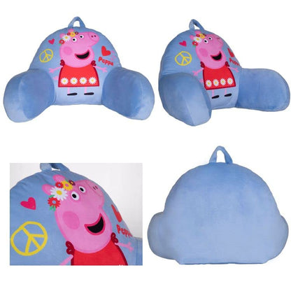 Peppa Pig I'm Just So Happy Toddler Nap-Mat - Includes Pillow and Fleece Blanket – Great for Girls or Boys Napping during Daycare or Preschool - Fits Toddlers