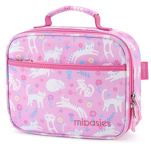 mibasies Kids Lunch Bag for Boys Toddler Insulated Lunch Box for School Travel, Dinosaur Planet