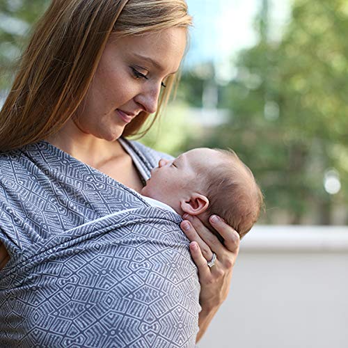 Boba Baby Wrap Carrier - Original Baby Carrier Wrap Sling for Newborns - Baby Wearing Essentials - Newborn Wrap Swaddle Holder, Newborn to Toddler Infant Sling (Grey)