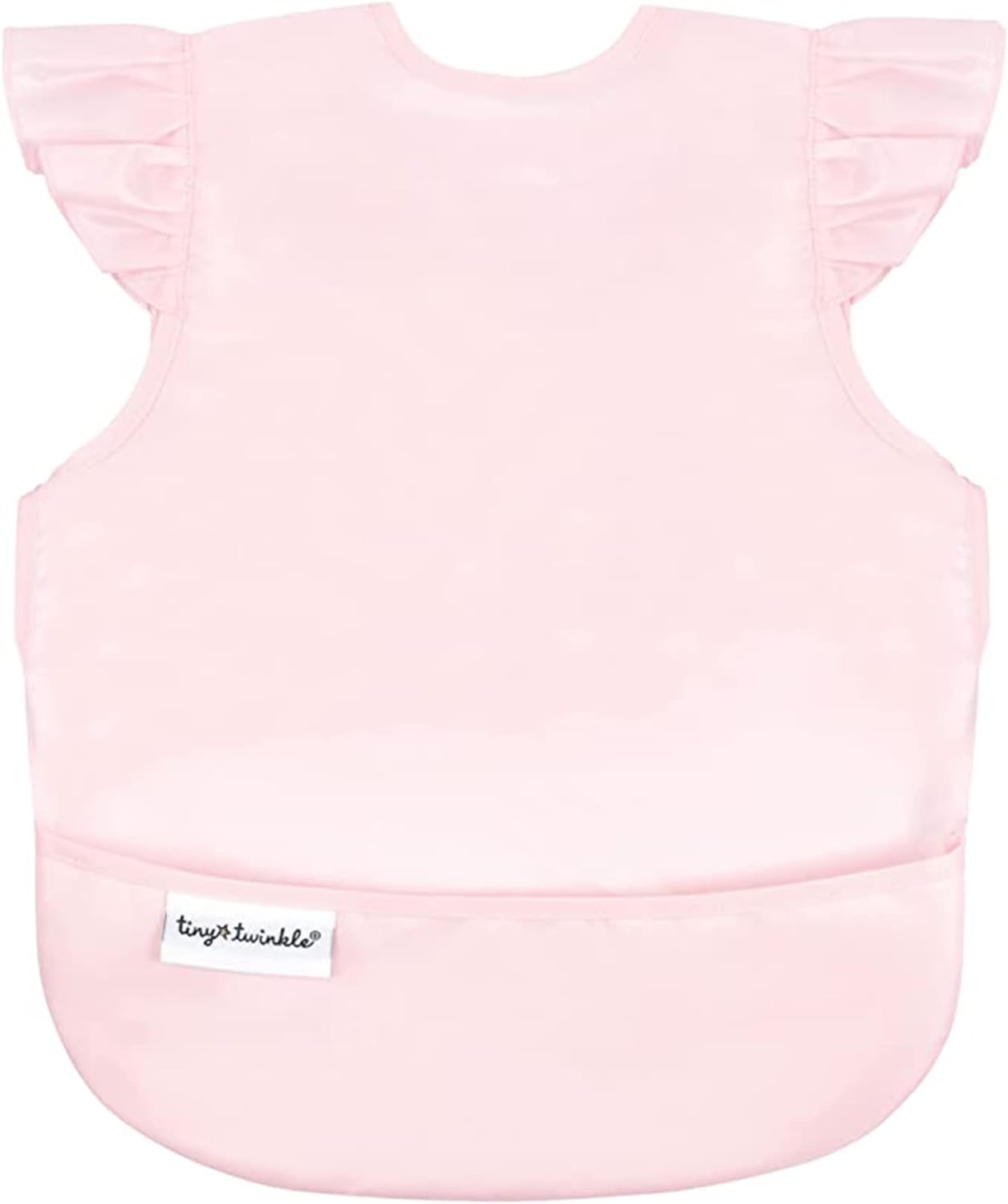 Tiny Twinkle Mess Proof Baby Bib - Waterproof Toddler and Baby Apron Bib - Machine Washable - PFAS and BPA Free