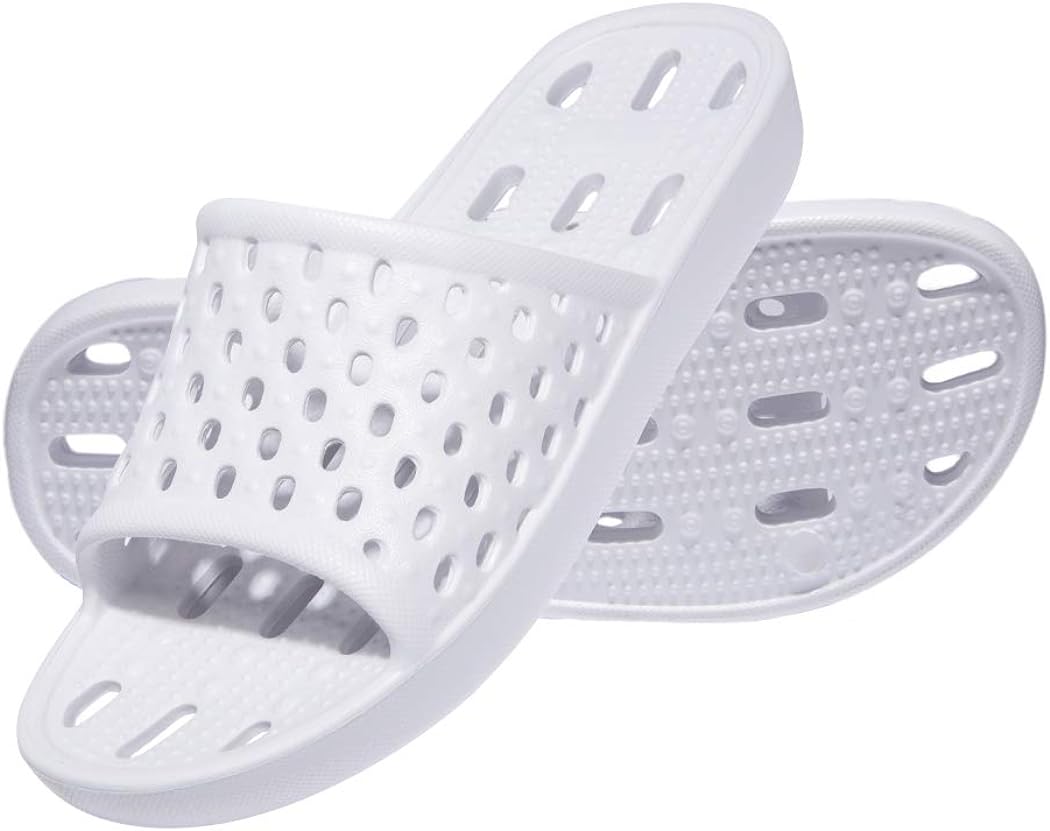 WOTTE Shower Sandals Women Quick Drying Bath Slippers Non Slip Dorm Shoes