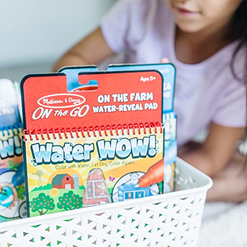 Melissa & Doug Water Wow! - Water Reveal Pad Bundle - Farm, Safari & Under The Sea, Gold, 1 Count (Pack of 3)