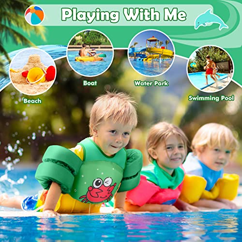 Heysplash Swim Vest for Kids, Toddler Pool Floaties Fit 20-50/70 Lbs, Children Swimming Vest with Adjustable Strap, Swim Jacket Water Wing Arm Float, Puddle Sea Beach Boat Jumper Boy Girl Baby Age 2-6