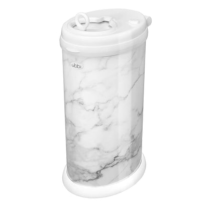 Ubbi Steel Odor Locking, No Special Bag Required Money Saving, Awards-Winning, Modern Design, Registry Must-Have Diaper Pail, White