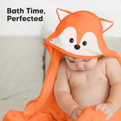 KeaBabies Baby Hooded Towel - Viscose from Bamboo Baby Towel Organic Bamboo Towel, Infant Towel, Large Hooded Towel, Baby Bath Towel with Hood for Girls,Babies,Newborn Boys,Toddler(Serenity)