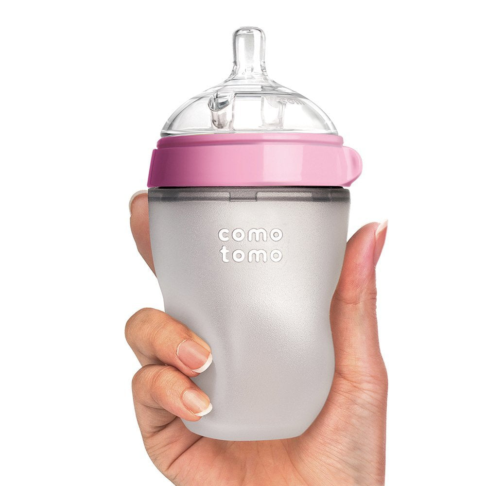 Comotomo Baby Bottle, Green, 8 Oz (Pack of 1)