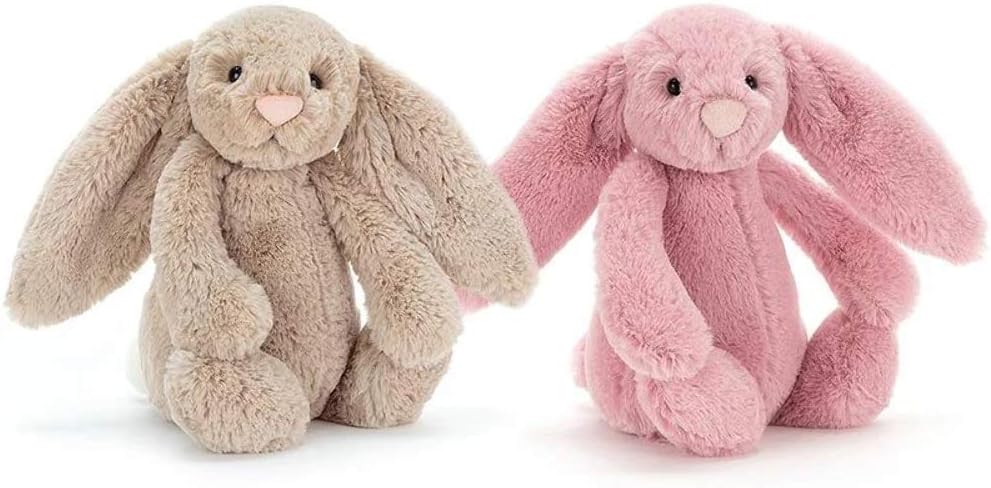 Jellycat Bashful Beige Bunny Stuffed Animal, Medium, 12 inches