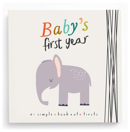 Lucy Darling Little Animal Baby Memory Book - First Year Journal Album To Capture Precious Moments - Milestone Keepsake For Boy Or Girl - Baby Gift - Made In USA