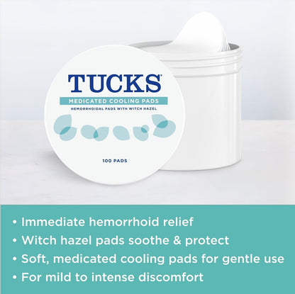 Tucks Multi-Care Relief Kit – 40 Count Witch Hazel Pads & 0.5 oz. Lidocaine Cream - Protects from Irritation, Hemorrhoid Treatment Medicated Pads Used by Hospitals