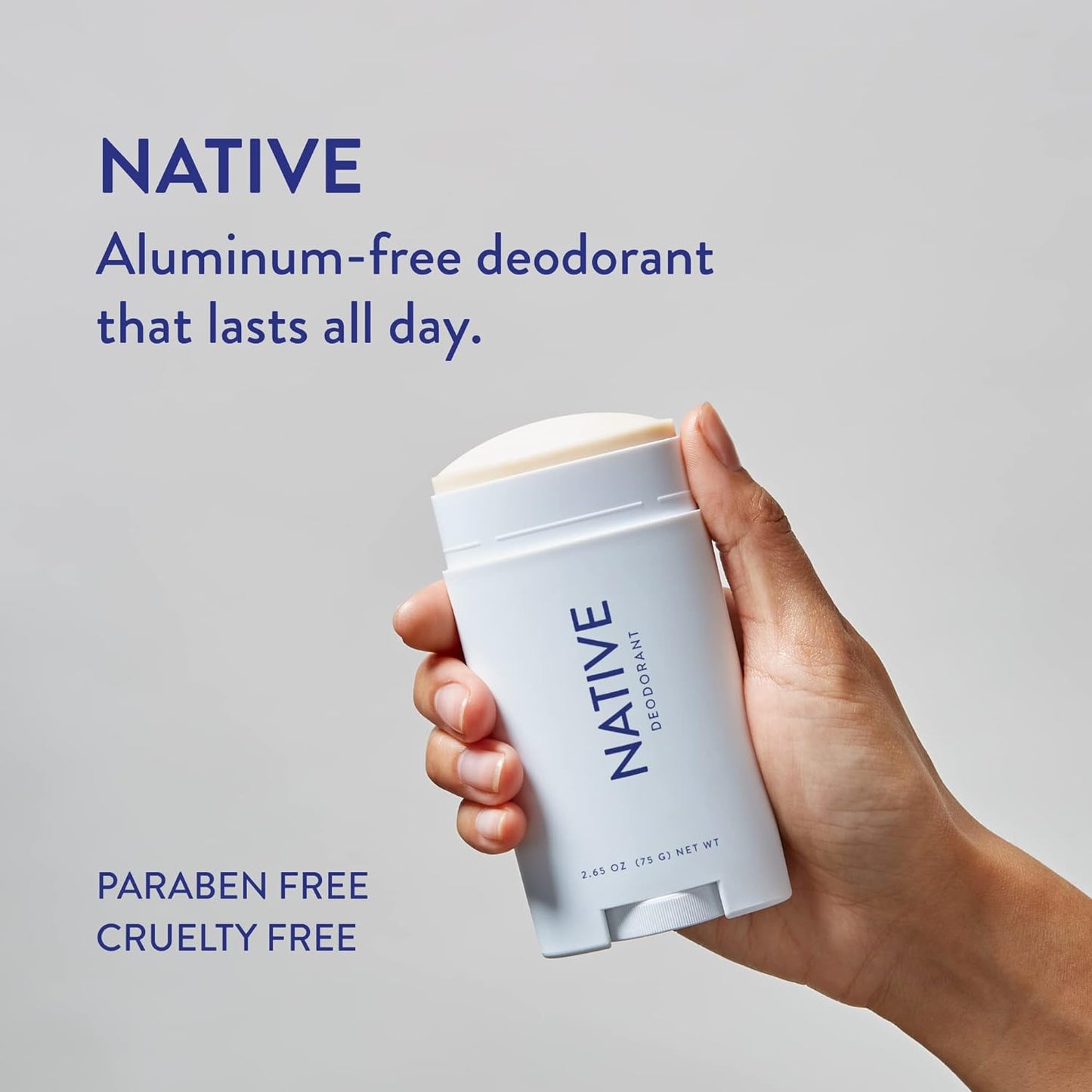 Native Deodorant | Natural Deodorant for Men, Aluminum Free with Baking Soda, Probiotics, Coconut Oil and Shea Butter | Eucalyptus & Mint