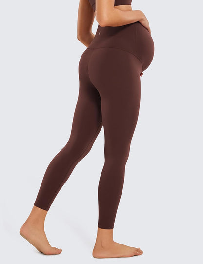 CRZ YOGA Womens Butterluxe Maternity Leggings 25" / 28" - Workout Activewear Yoga Pregnancy Pants Over The Belly Buttery Soft