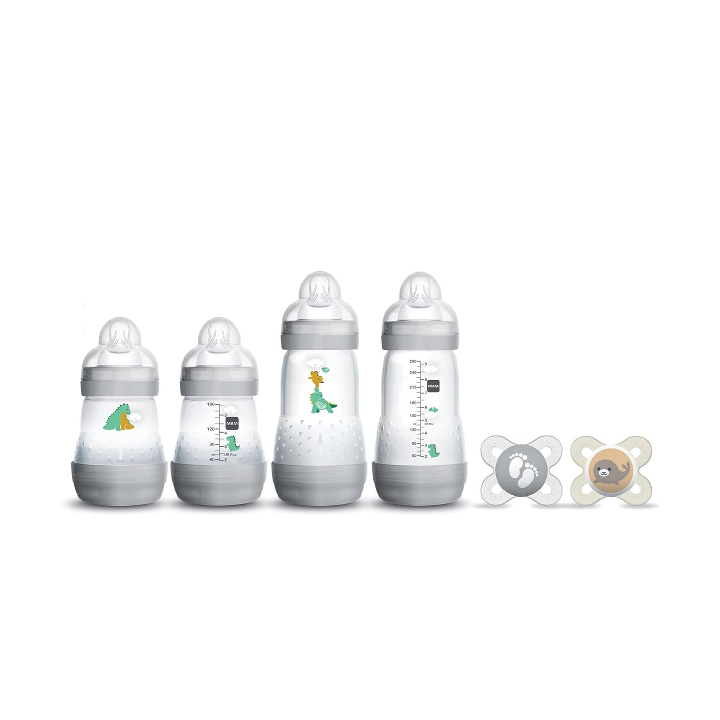 MAM Welcome Home Gift Set (9-Piece), Easy Start Anti-Colic Baby Bottles, Baby Pacifiers, Nipples, Training Toothbrush, Baby Shower Gifts