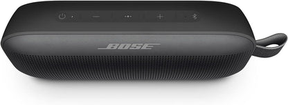 Bose SoundLink Flex Bluetooth Speaker, Portable Speaker with Microphone, Wireless Waterproof Speaker for Travel, Outdoor and Pool Use, Black