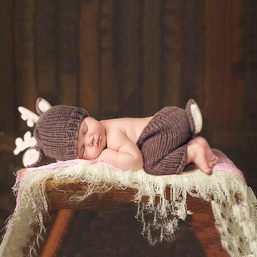 Newborn Baby Photography Props Outfits Lovely Boy Hat Pant Girl