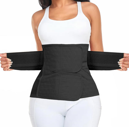 Postpartum Belly Band Support Recovery Wrap, Postpartum Essentials After Birth Brace, Slimming Girdles, Body Shaper Waist Shapewear, Post Surgery Pregnancy Belly Support Band (Large, 1-Black)