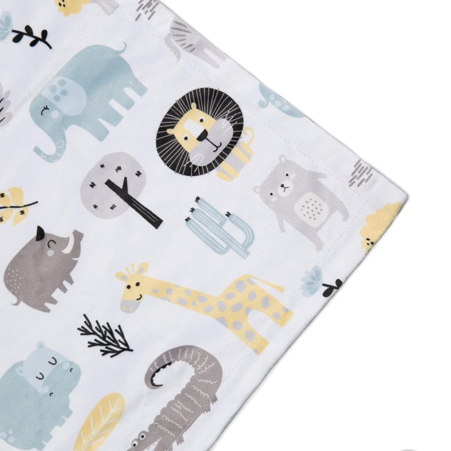 BORITAR Unisex Baby Blanket for Boys Girls Super Soft Minky with Double Layer Dotted Backing, Printed Snow Mountain Animals Nursery Bed Blankets for Stroller Crib Shower Gifts 30 x 40 Inch(75x100cm)