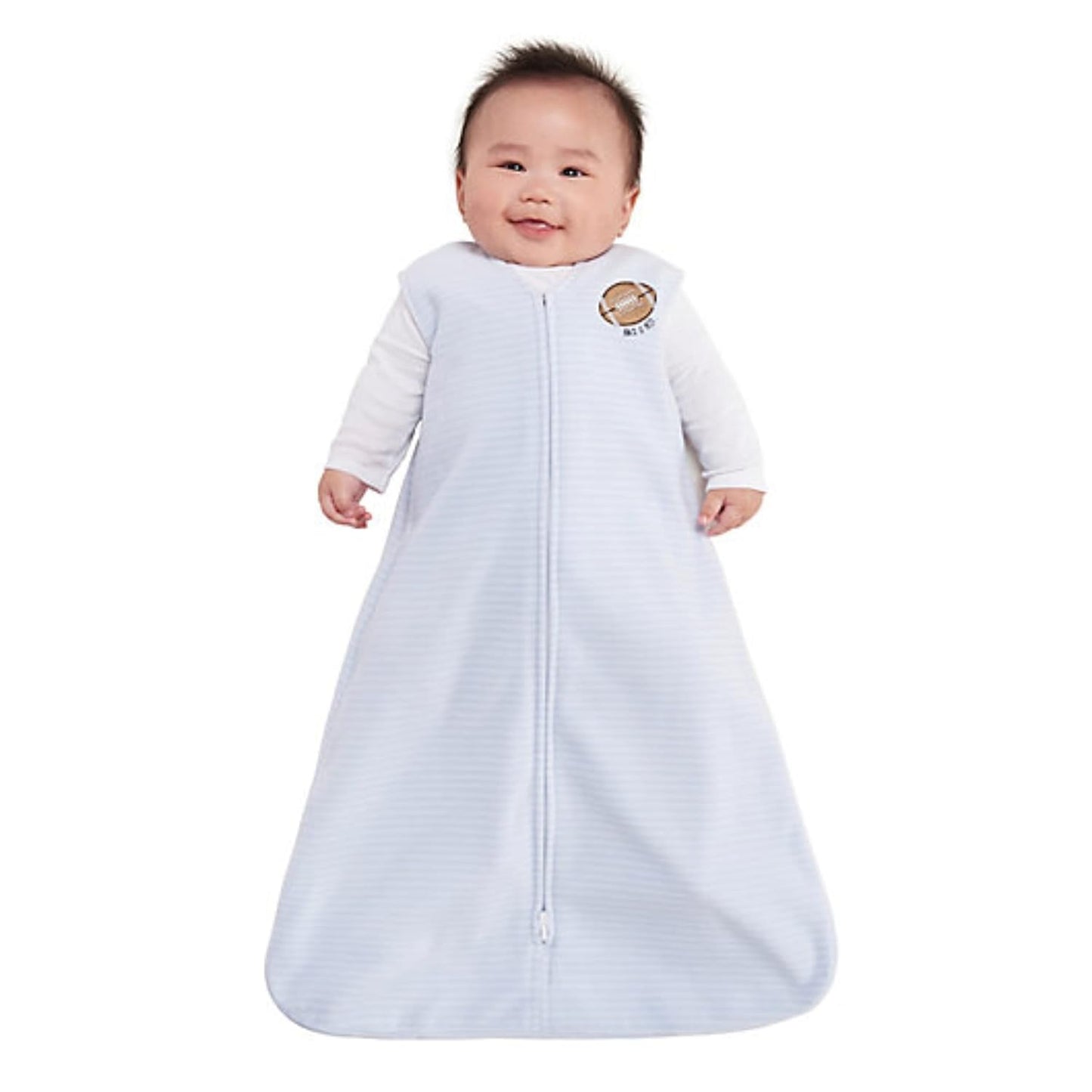 HALO Sleepsack Plush Dot Velboa Wearable Blanket, TOG 1.5, Cream, Medium