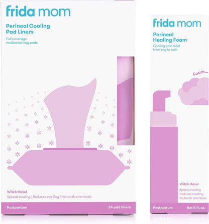 Frida Mom Perineal Medicated Witch Hazel Healing Foam for Postpartum Care, Relieves Pain and Reduces Swelling, White, 5 Fl Oz