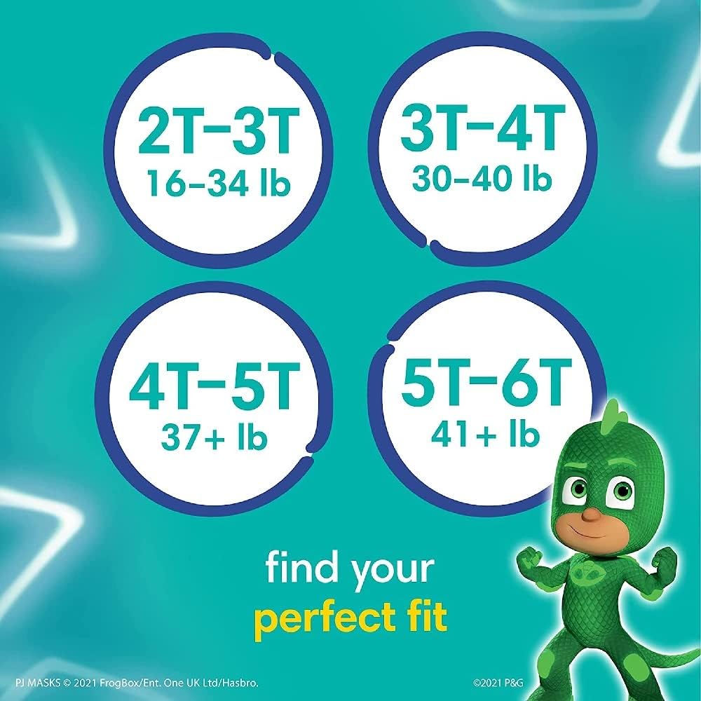 Pampers Easy Ups Boys & Girls Potty Training Pants - Size 3T-4T, 124 Count, Training Underwear