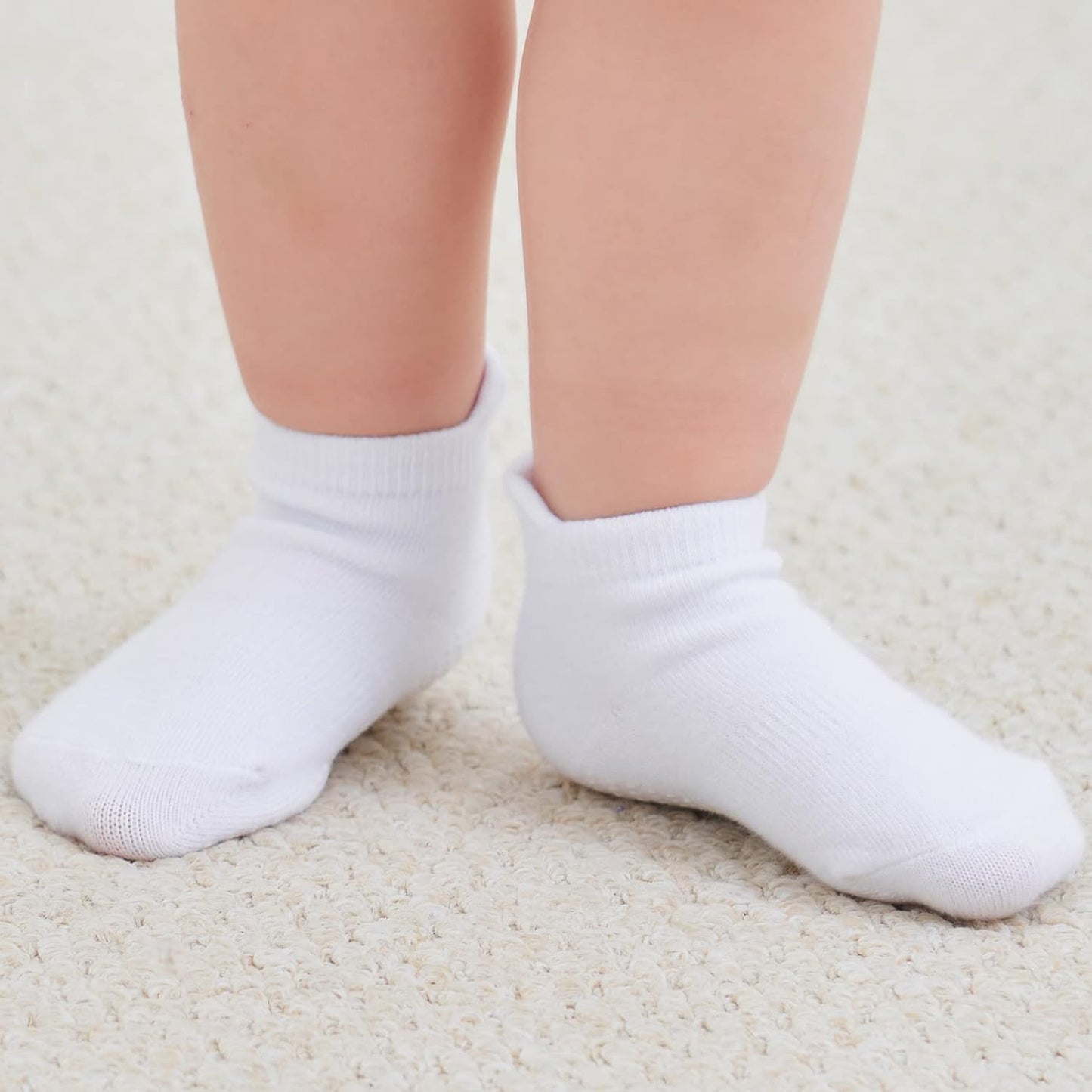 Zaples Baby Non Slip Grip Ankle Socks with Non Skid Soles for Infants Toddlers Kids Boys Girls