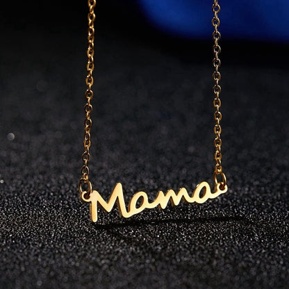 Mama necklace for Women - Silver, Gold & Rose Gold Mom Jewelry for Women, Gifts for New Mom, Expecting Mom Gift for Pregnant Friend, Mom to be Gifts with Cards