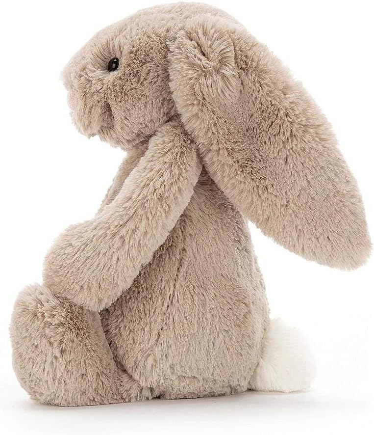 Jellycat Bashful Beige Bunny Stuffed Animal, Medium, 12 inches