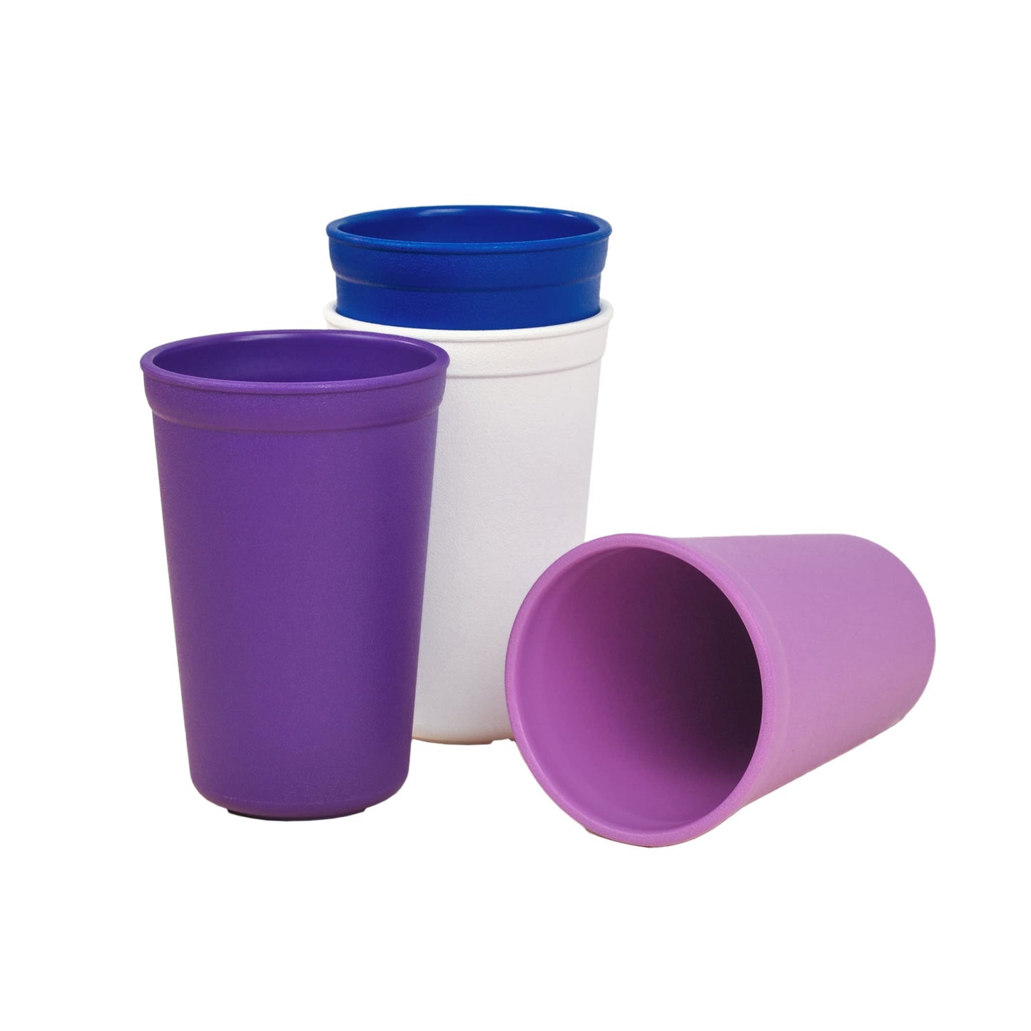 Re-Play Made in USA 10 Oz. Open Cups for Toddlers, Set of 4 - Reusable and Stackable Toddler Cups for Easy Storage - Dishwasher/Microwave Safe Kids Plastic Cups, 4.75" x 3.25", Fresh