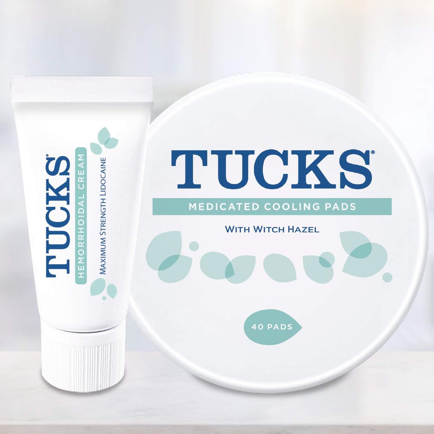 Tucks Multi-Care Relief Kit – 40 Count Witch Hazel Pads & 0.5 oz. Lidocaine Cream - Protects from Irritation, Hemorrhoid Treatment Medicated Pads Used by Hospitals