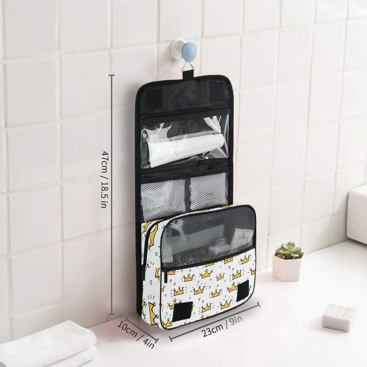 senya Hanging Travel Toiletry Bag Kit Makeup Case Cosmetics Organizer for Men Women