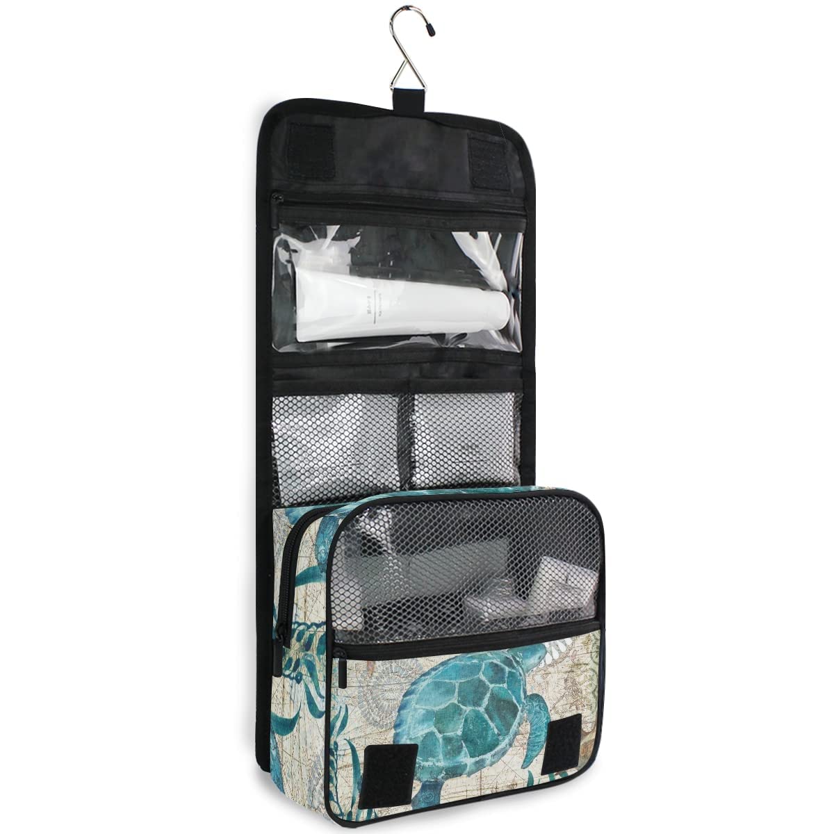 senya Hanging Travel Toiletry Bag Kit Makeup Case Cosmetics Organizer for Men Women