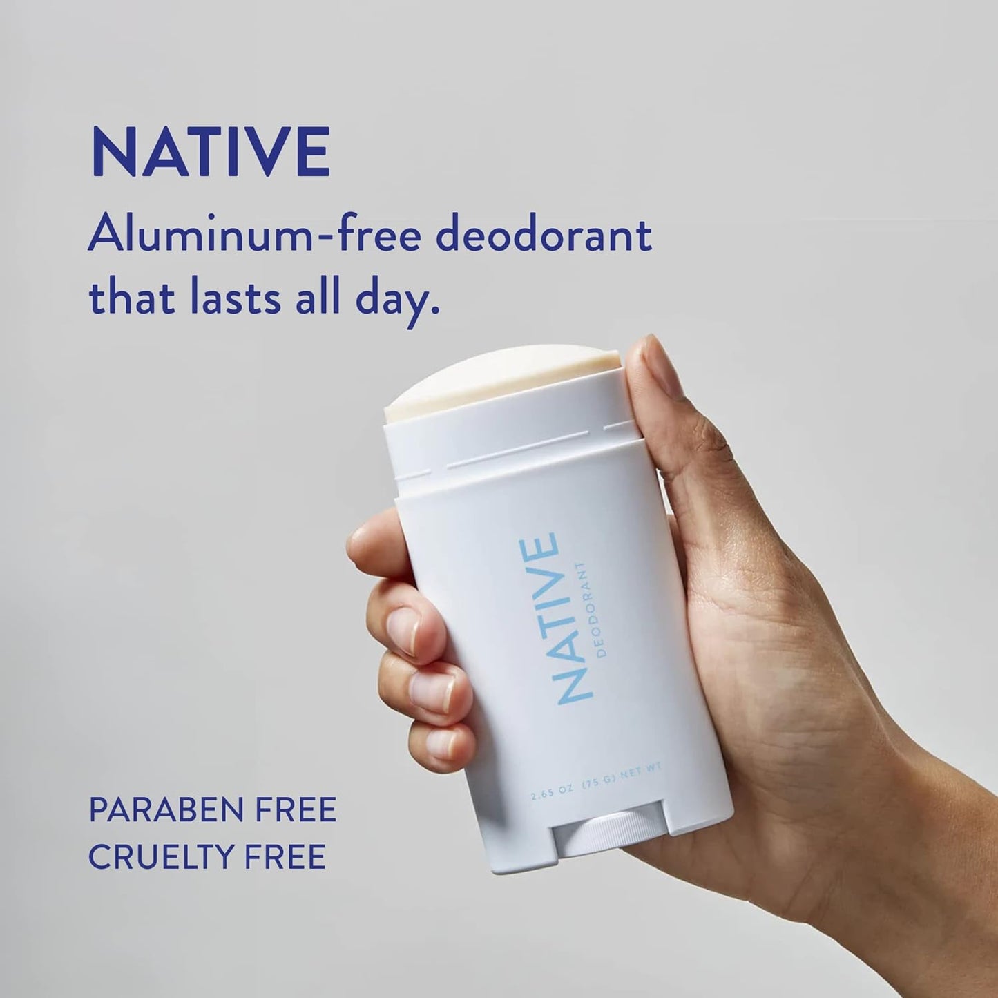 Native Deodorant | Natural Deodorant for Men, Aluminum Free with Baking Soda, Probiotics, Coconut Oil and Shea Butter | Eucalyptus & Mint