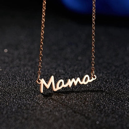 Mama necklace for Women - Silver, Gold & Rose Gold Mom Jewelry for Women, Gifts for New Mom, Expecting Mom Gift for Pregnant Friend, Mom to be Gifts with Cards