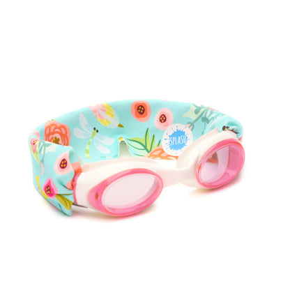 SPLASH SWIM GOGGLES with Fabric Strap - Pink & Purples Collection | Fun, Fashionable, Comfortable - Adult & Kids Swim Goggles