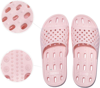 WOTTE Shower Sandals Women Quick Drying Bath Slippers Non Slip Dorm Shoes