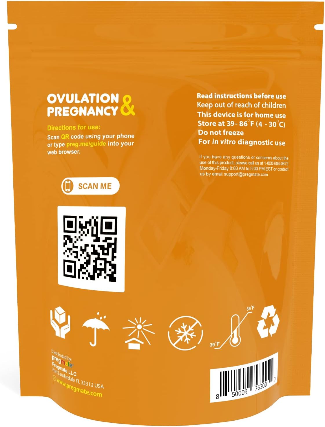 Pregmate 100 Ovulation and 50 Pregnancy Test Strips Predictor Kit