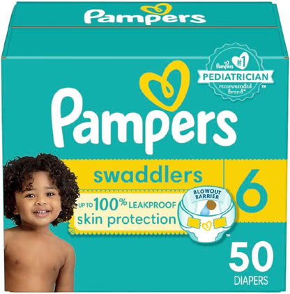 Pampers Swaddlers Diapers - Size 1, 164 Count (Pack of 1), Ultra Soft Disposable Baby Diapers