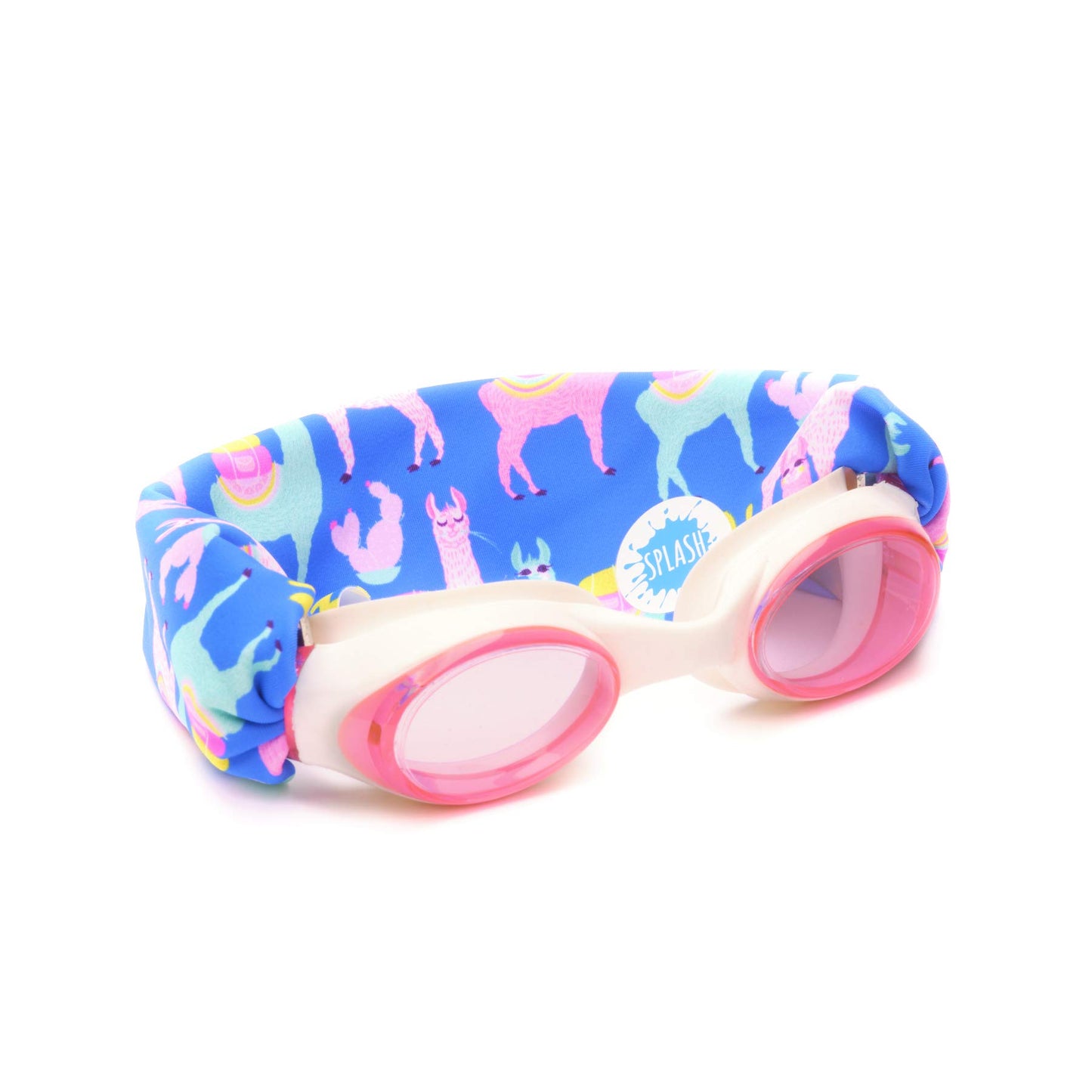 SPLASH SWIM GOGGLES with Fabric Strap - Pink & Purples Collection | Fun, Fashionable, Comfortable - Adult & Kids Swim Goggles